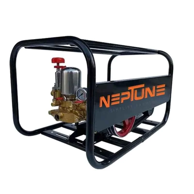 Neptune 3 HP 1400 RPM Single Phase Electric Motor Agriculture HTP Power Sprayer with 50m Hose Pipe, Plunger Dia: 3x30, Suction/Output: 30 lpm & Pressure: 2-4.5