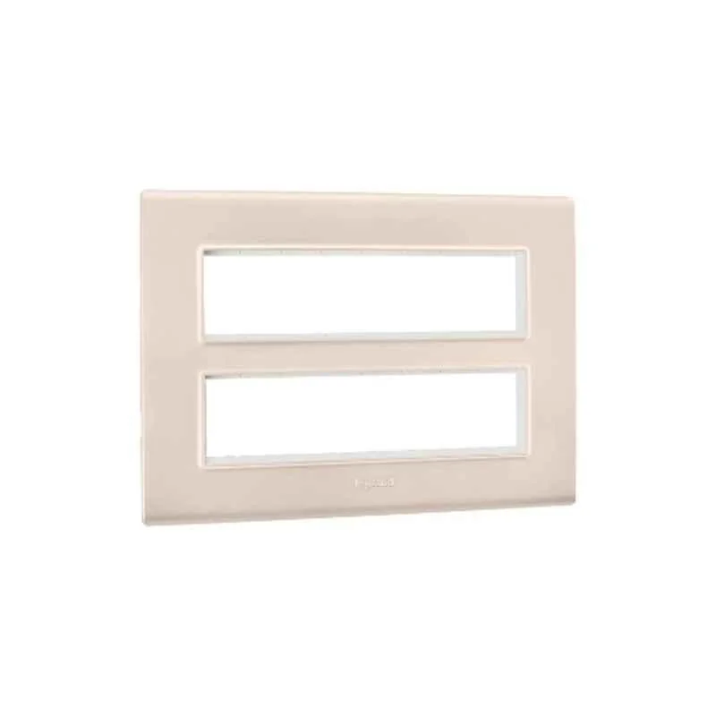 Legrand Allzy 16 Module Polycarbonate Matt Rose Gold Cover Plate with Frame, 681364
