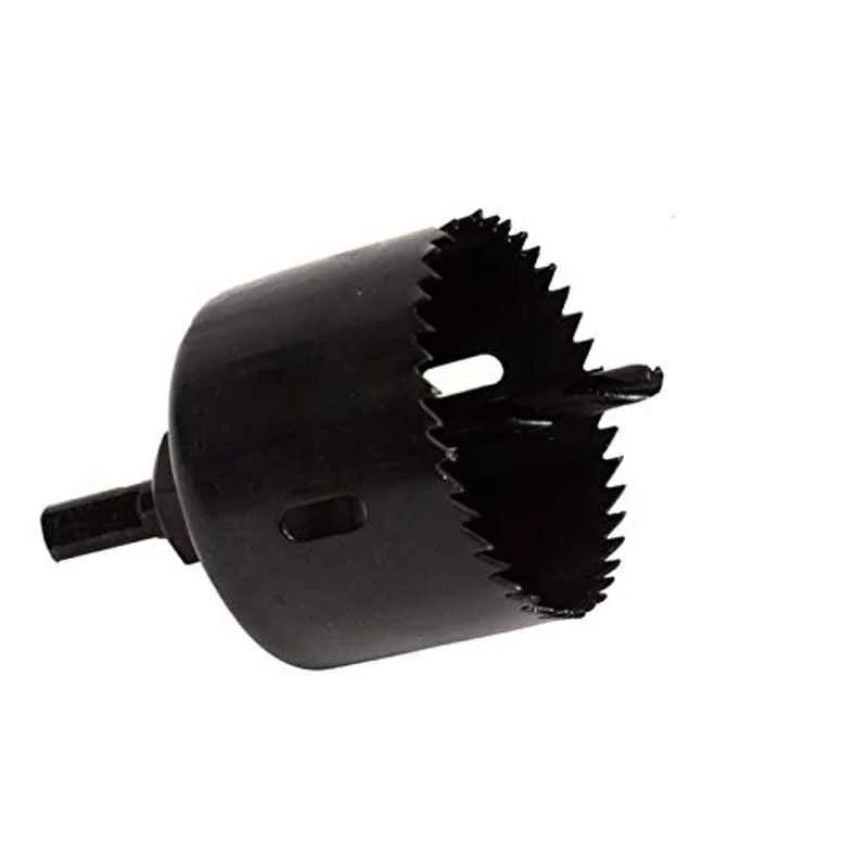 Jon Bhandari 64mm Steel Black Deep Hole Saw for Cutting & Holes on Wood, D-007