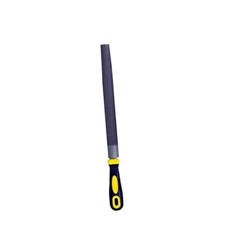 Jon Bhandari 10 inch 25mm Cast Iron Dark Grey Half Round Bastard File with PVC Handle, JBT_F_03_10-inch