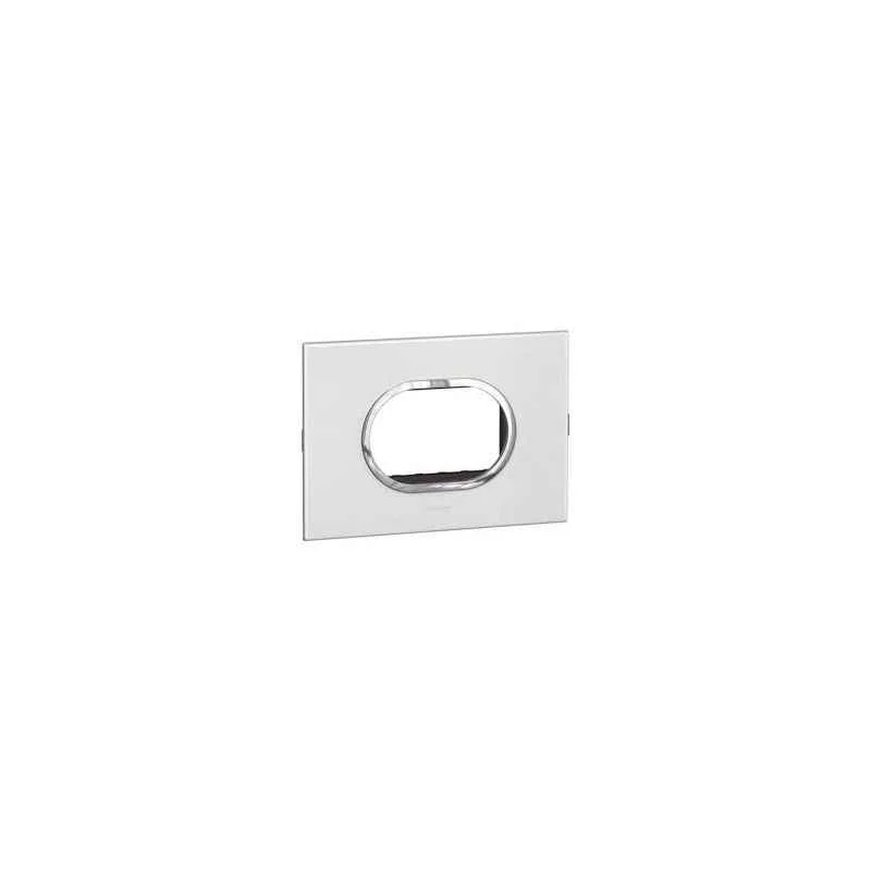 Legrand Arteor 2 Module White Round Cover Plate With Frame, 5759 00 (Pack of 10)