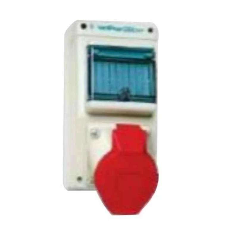 Hensel 63A 3P+N+E IP44 Wall socket with DIN-rail, AS160TS