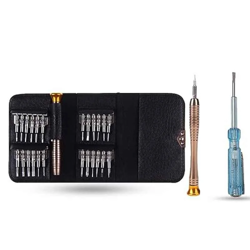 Hillgrove 25-in-1 Portable Pocket Screwdriver & Line Tester Set, HGCM1267