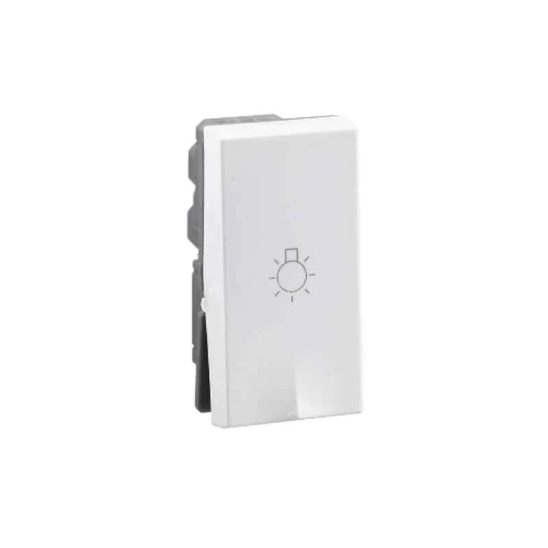 Legrand Lyncus 6A 1 Way 1 Module White Light Switch, 677203