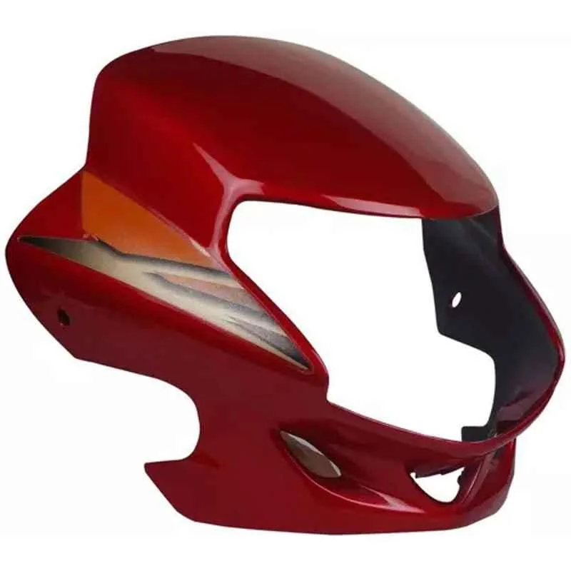 Ultra Headlight Visor for Cd Deluxe Red & Orange Uf118B, ULT-LL8RFH