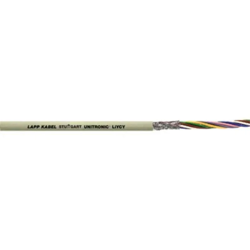 Lapp UNITRONIC LiYCY 0.25 Sqmm 7 Core Data Transmission Cable, 0034407, Length: 100 m