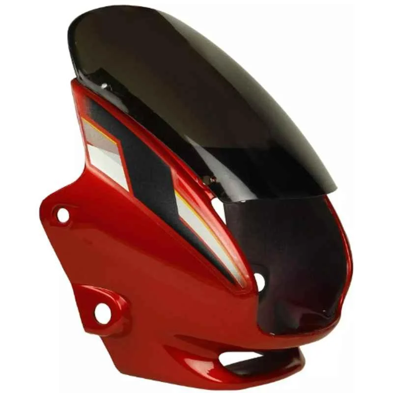 Ultra Headlight Visor for Motocorp Super Splendor Red Uf112B, ULT-9MAY8Q