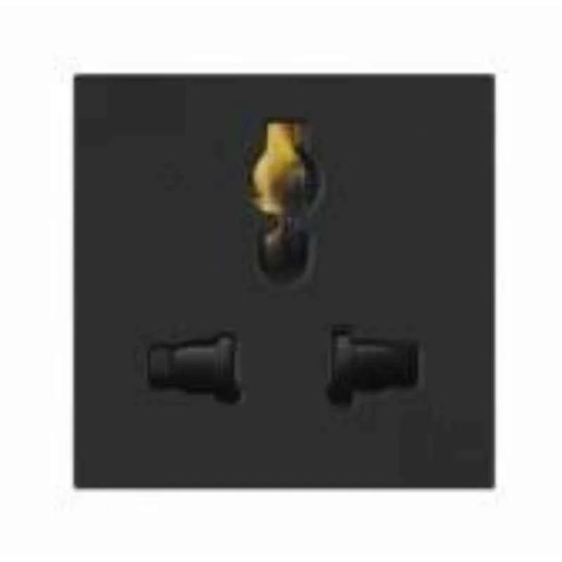Legrand Arteor 5/6/10/13A Black Multistandard International Socket, 573673MB