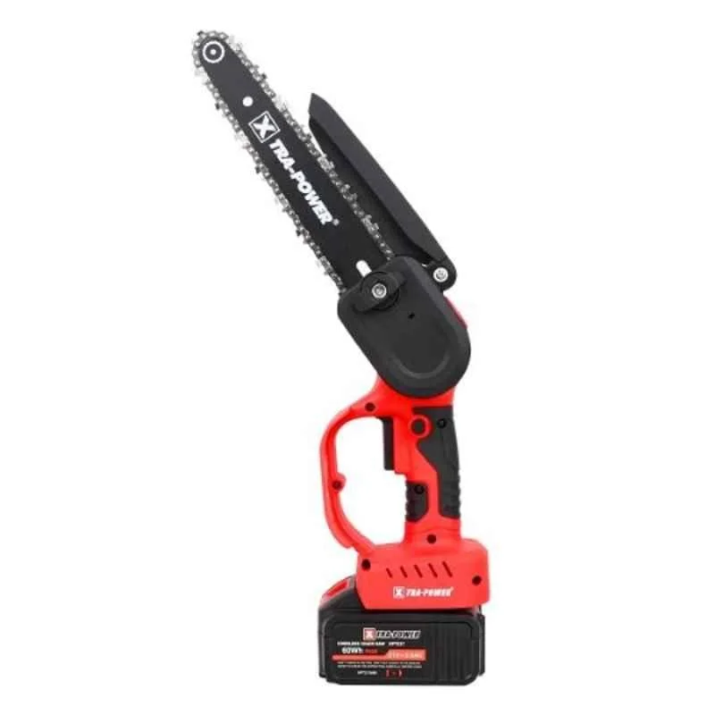 Xtra Power 21V 8 inch Red & Black 3000mAh Cordless Chain Saw, XPT-537