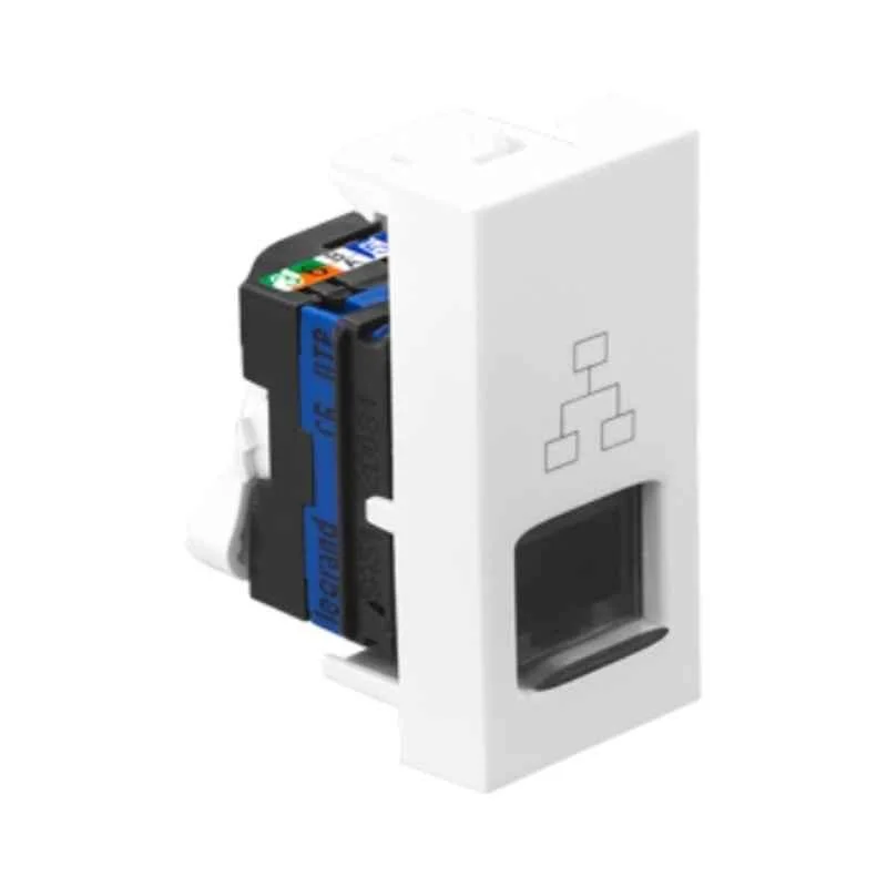 Legrand Allzy RJ45 CAT6 1 Module White UTP Socket, 681132