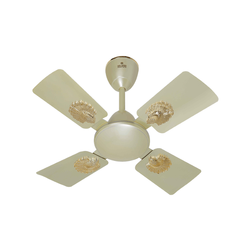 Polycab Vital Metallic 600 75W 800rpm Pearl Jasmine Ceiling Fan, Sweep: 600 mm