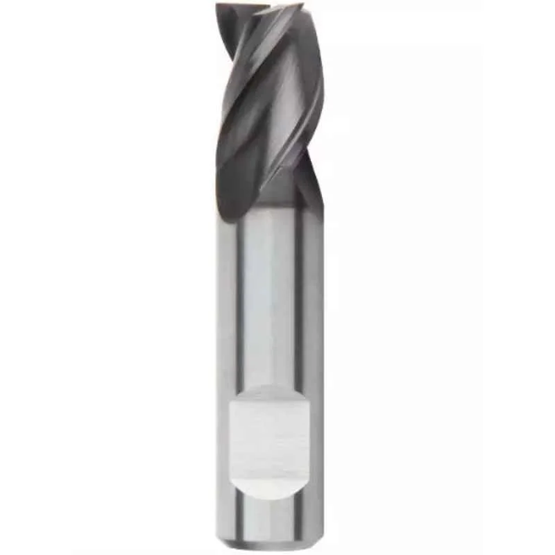 Kennametal 10mm Gomill GP Series 3CH1000MS022A Carbide TiAlN 3 Flute Chamfer Edge End Mill, Overall Length: 76 mm