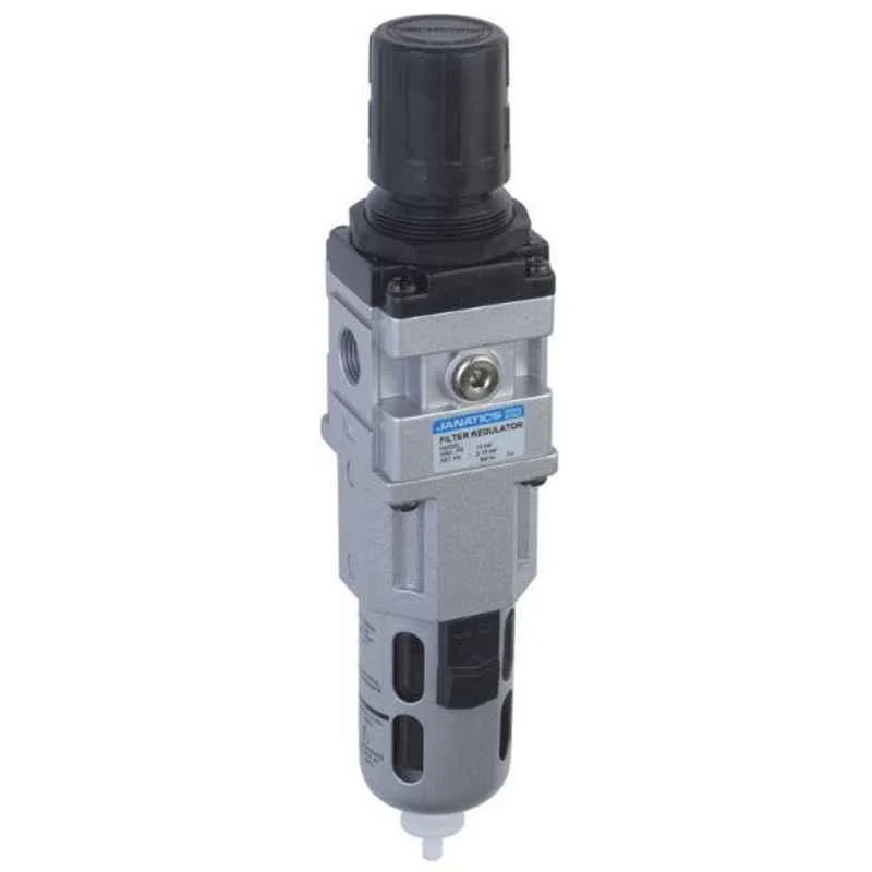 Janatics FRC-1/2 BSP Filter Regulator Combination with Internal Auto Drain, FRC156334-A