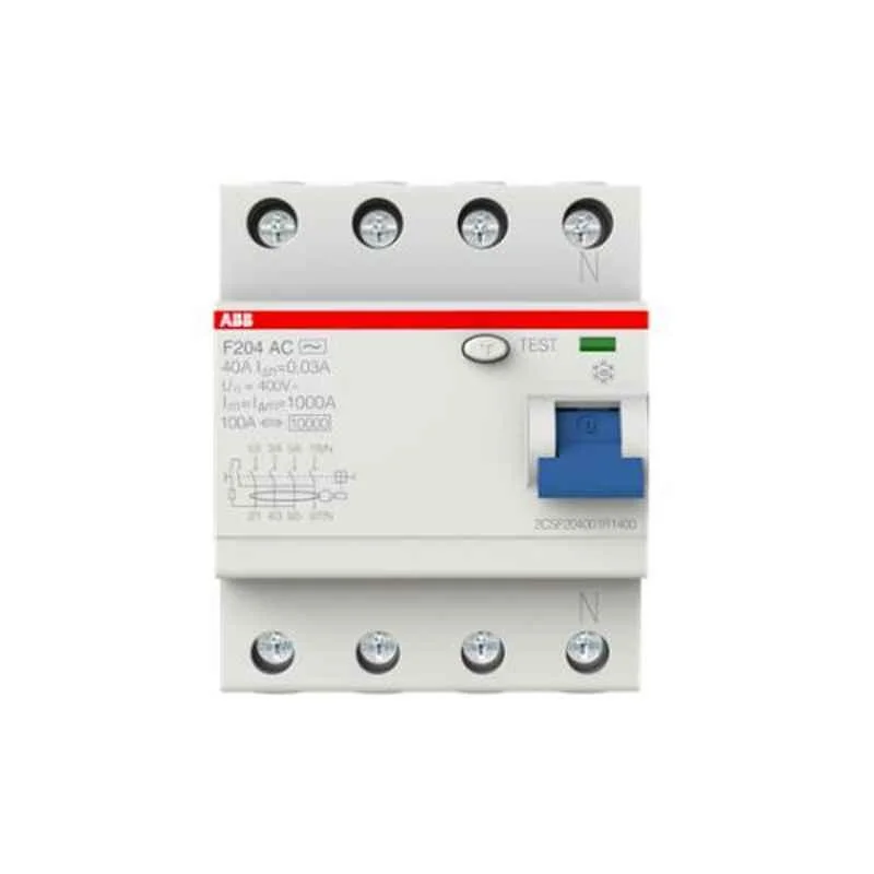 ABB F204 AC-80/0,3 80A 4 Pole RCCB, 2CSF204005R3800