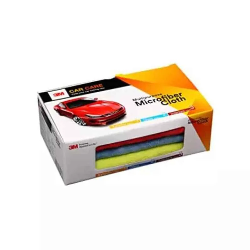 3M Multicolour Microfiber Cloth 3 Piece Pack