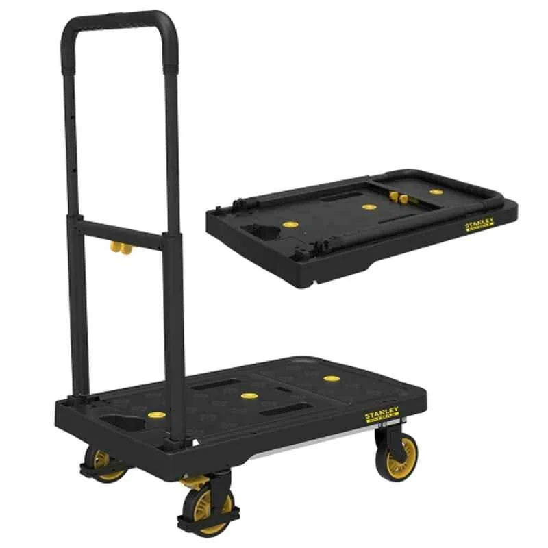 Stanley Fatmax 135kg Polypropylene Black Folding Platform Hand Truck, FXWT-712