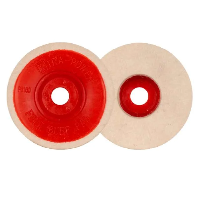 Xtra 4 inch Power Felt Buff Pad (Pack of 10)