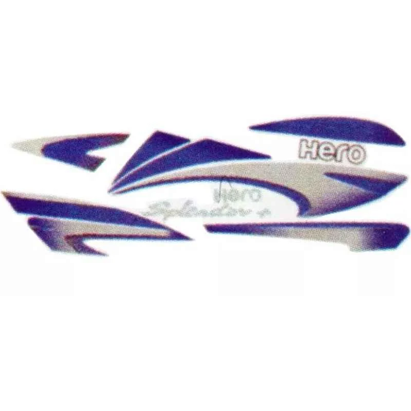 Ultra Sticker & Decal For H. Splendor Plus A/W Blue