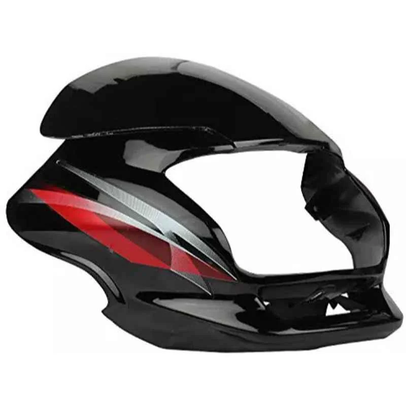 Ultra Headlight Visor for Motocorp Super Splendor Black & Red Uf113A, ULT-ML7SVT