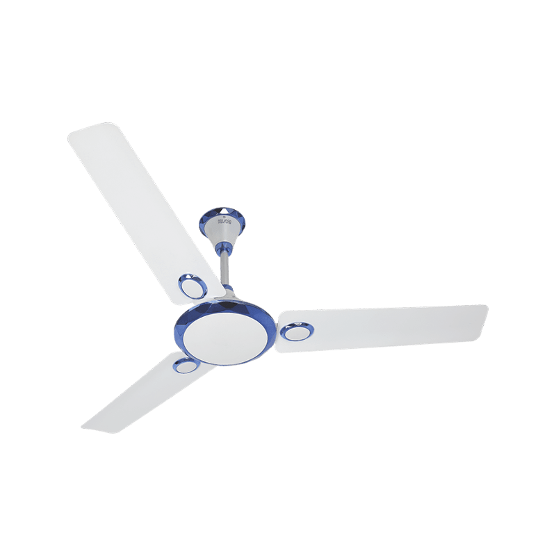 Polycab Crystal 75W 400rpm Pearl Silver Ceiling Fan, Sweep: 1200 mm