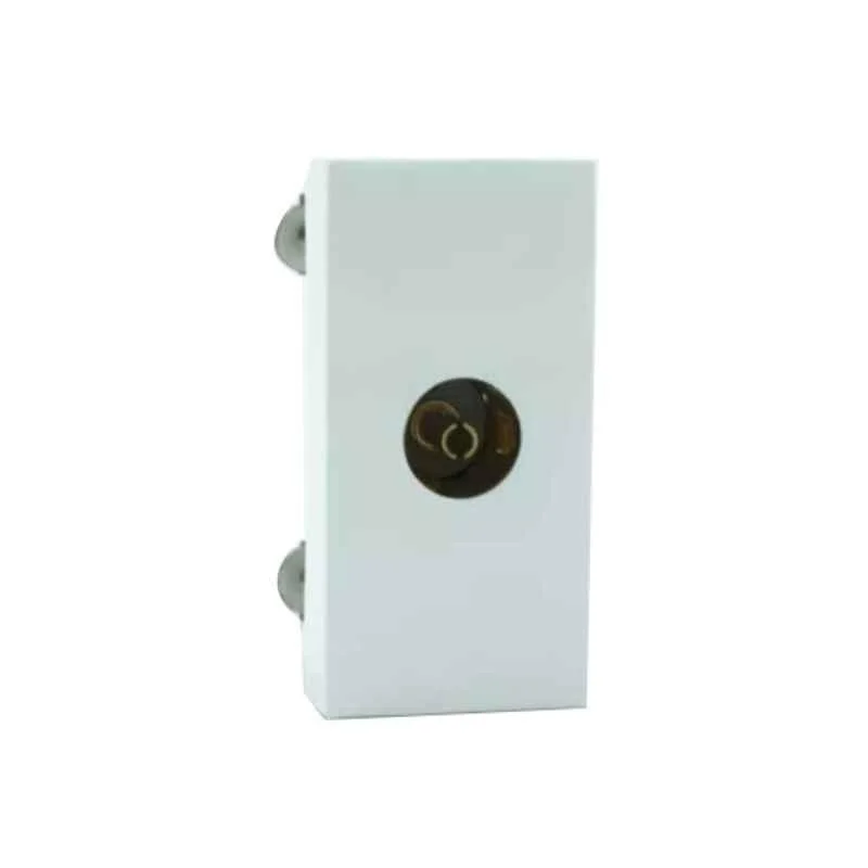 Legrand Lyncus 1 Module White Co-Axial TV Socket, 6772 60