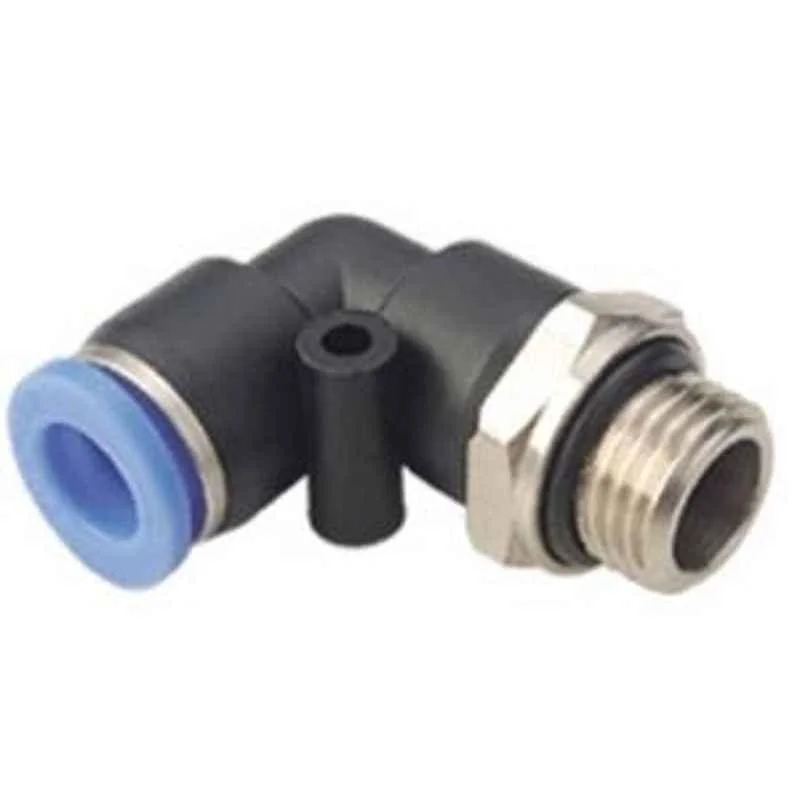 Techno PL Male Elbow Push Type Fitting 8-04' Thread Size 8 mm