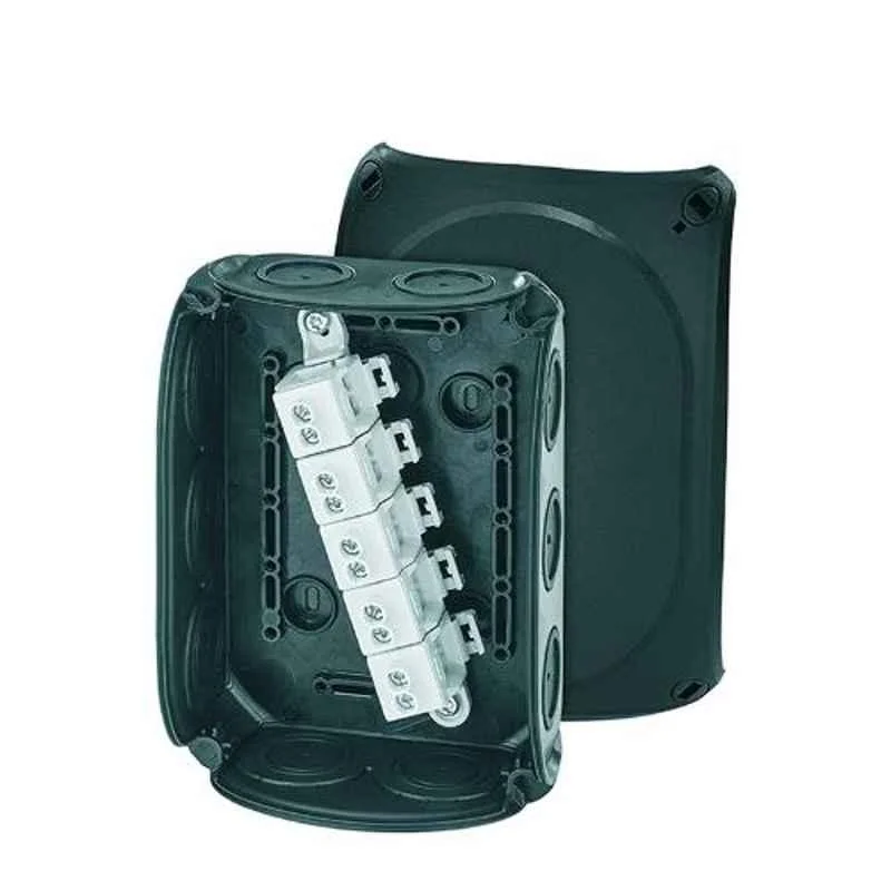 Hensel 4-10 Sqmm Cable Junction Box, Dimension: 130x180x77 mm, DK1010B (Pack of 5)