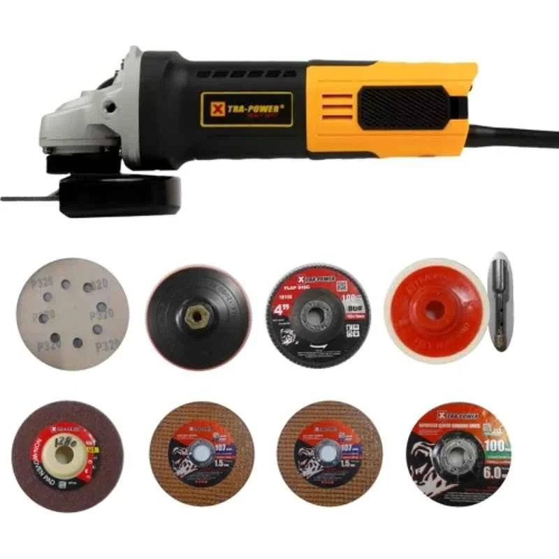 Xtra Power XP-1101 100mm 1100W Heavy Duty Angle Grinder with Accessories