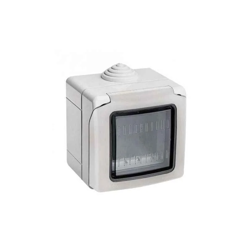 Legrand Arteor 2 Module Grey Plexo Box & Adaptor With PVC Membrane, 6806 12