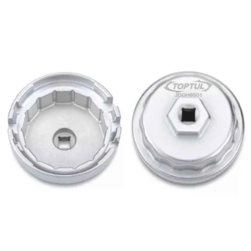 Toptul 64.5mm Aluminium Casting Alloy Cup Type Oil Filter Wrench, JDDH6501