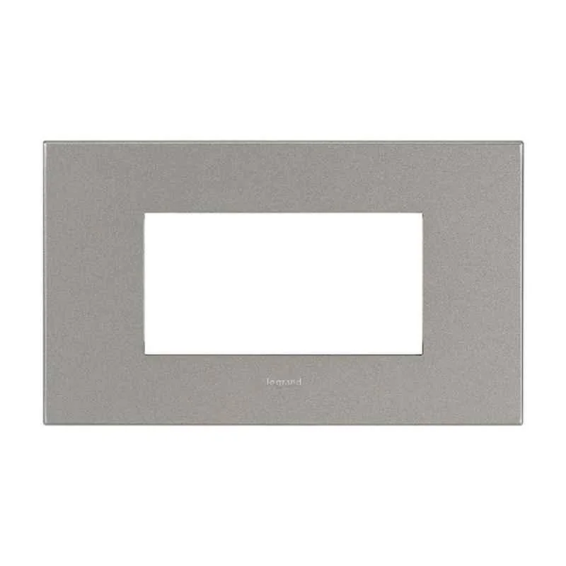 Legrand Arteor 6 Module Magnesium Cover Plate with Overmoulded Frame, 5758 15