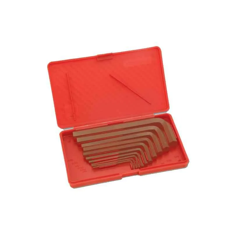 Taparia 10 Pcs Brown Finish Allen Keys Set in Hanger Packing, AKHI-10