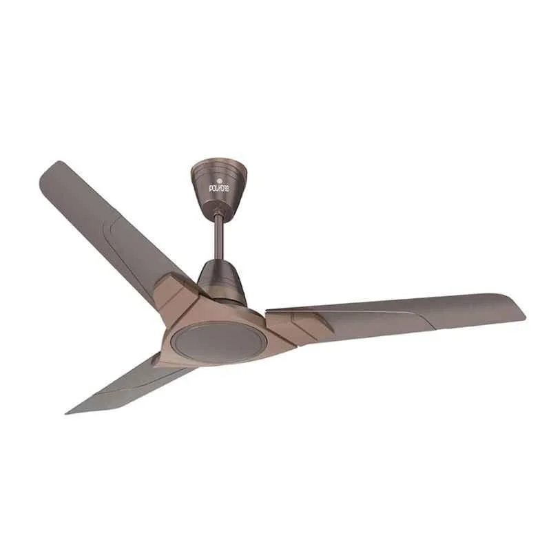 Polycab Aereo 75W 400rpm Brown Ceiling Fan, FCEPRST262M, Sweep: 1200 mm (Pack of 2)