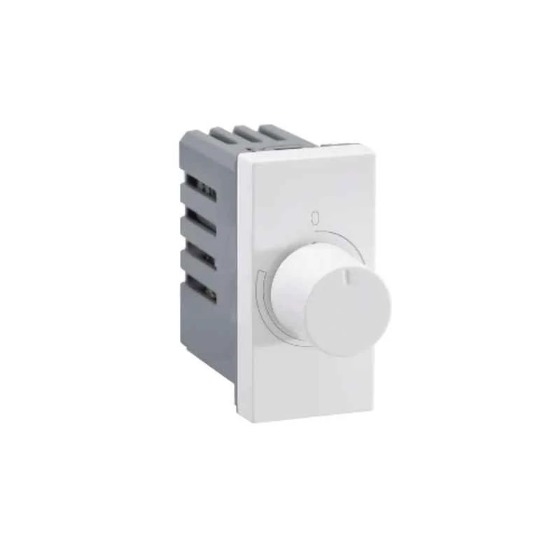 Legrand Lyncus 400W 1 Module White Rotary Dimmer, 6772 36