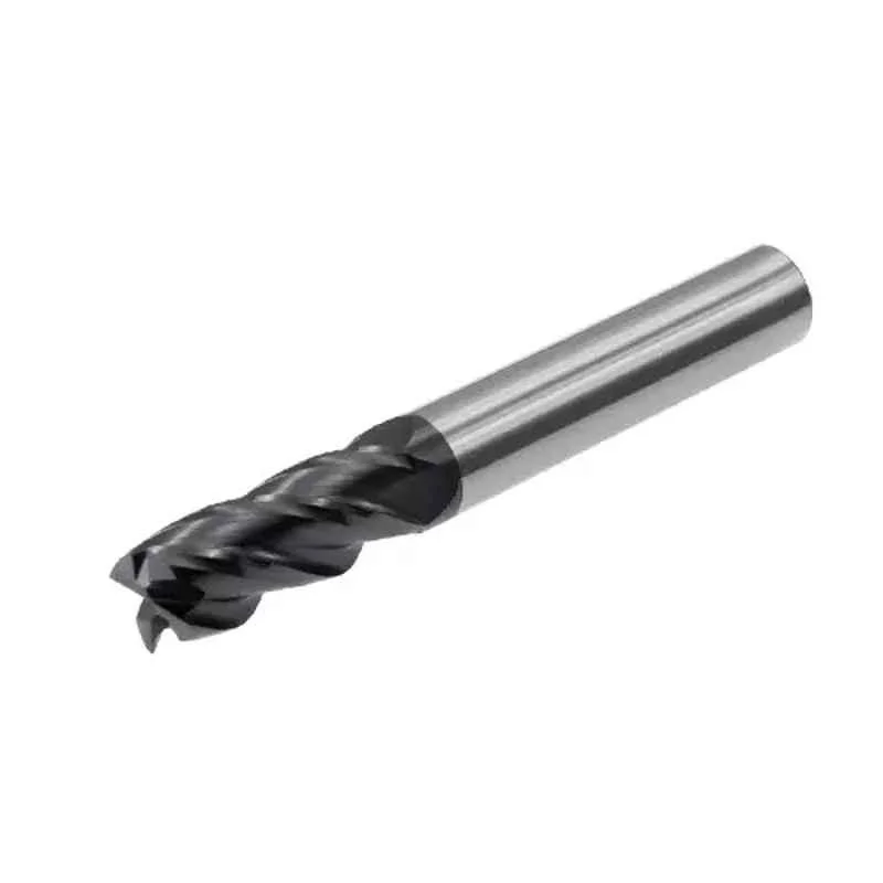 Dolphin 0.5mm 4 Flute Flat Solid Carbide End Mill, Overall Length: 50 mm