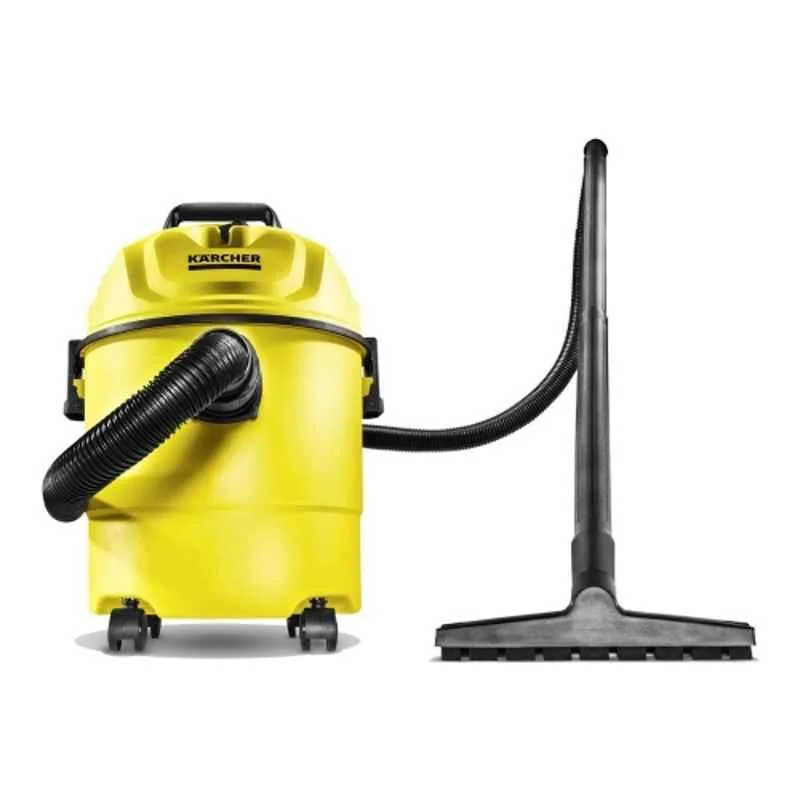 Karcher WD1 Classic 1200W 15 Litre Plastic Yellow & Black Wet & Dry Vacuum Cleaner, 1.098-322.0