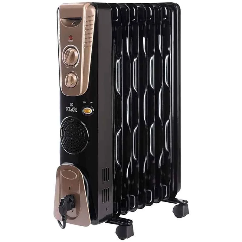 Polycab 2900W 13 Fin Black OFR Room Heater, OFR-13