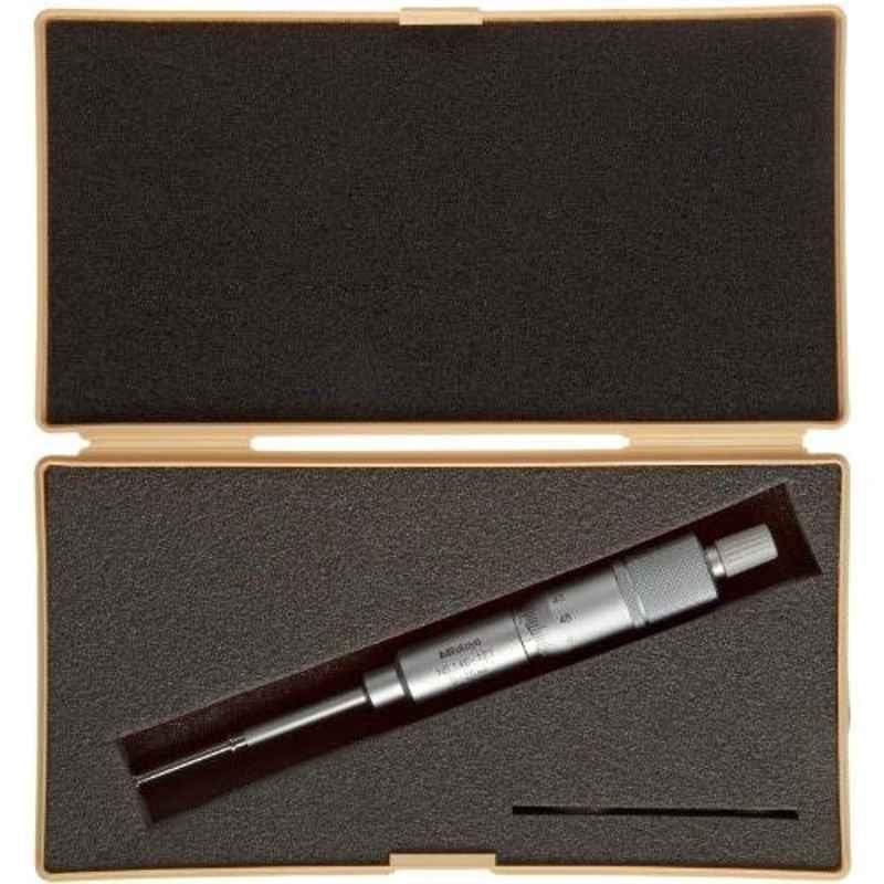Mitutoyo 0-25mm Ratchet Stop Rotating Spindle Groove Micrometer, 146-121