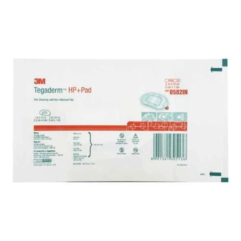 3M Tegaderm HP Transparent Dressing Pad, 8582IN (Pack of 50)