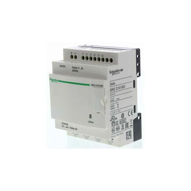 Schneider Electric 10 I/O RLY Type Zelio Logic 2 Smart Relay, SR2D101BD
