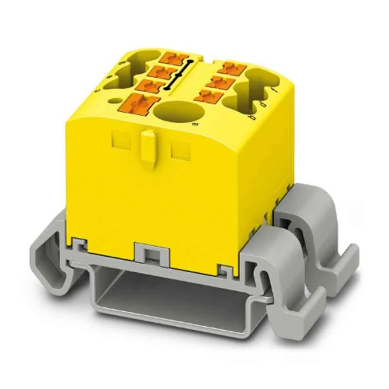 Phoenix Contact PTFIX 6/6X2,5-NS35A YE 690V Polyamide Yellow Distribution Block, 3273204