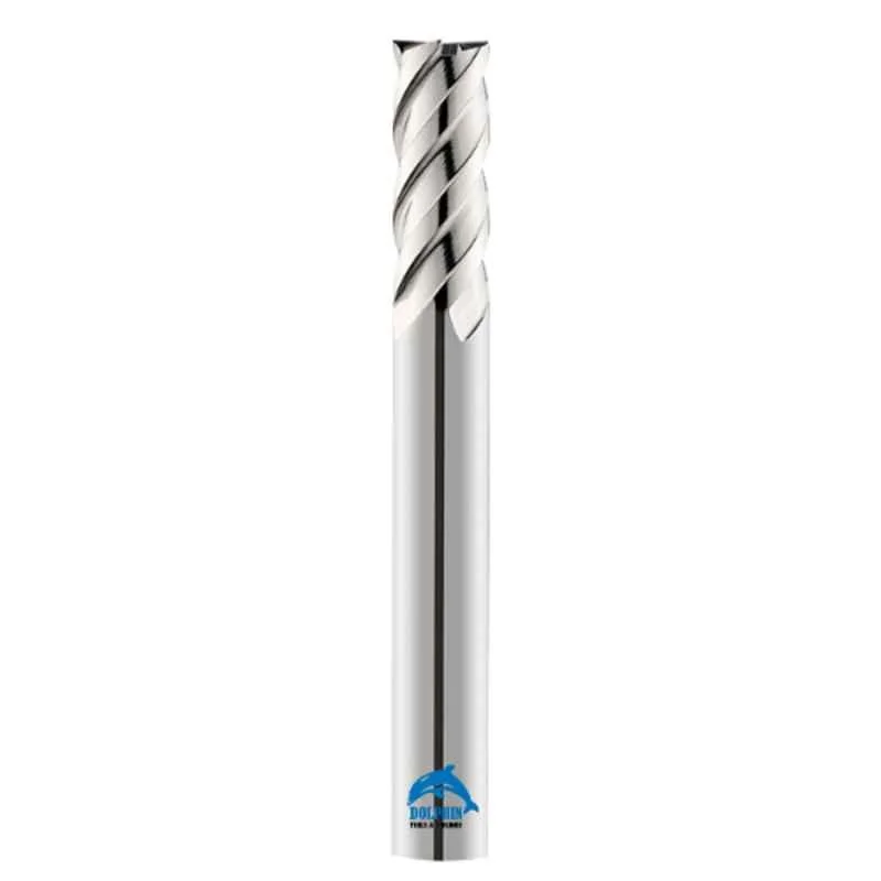 Dolphin 10x75mm 10mm 75 HRC 2 Flute  Solid Ceramic Carbide End Mill