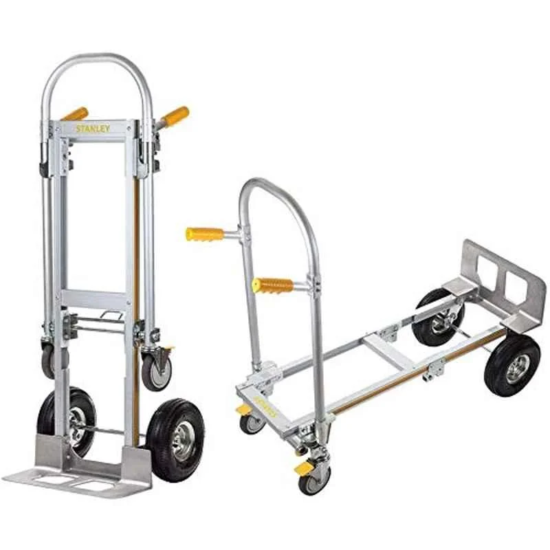 Stanley 2-in-1 Industrial Aluminium Silver 200kg Hand Truck & 250kg Platform Truck, SXWTI-MT515
