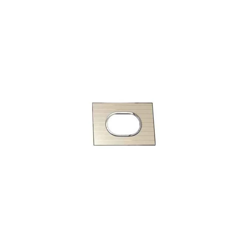 Legrand Arteor 3 Module Graphic Casual Round Cover Plate With Frame, 5763 21